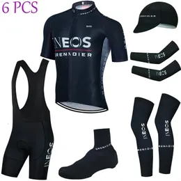 Full Set INEOS Cycling Team Jersey 20D Bibs Shorts Uniform Sportswear Men Ropa Ciclismo MTB Bike Maillot Shirt Downhill Pro Mountain Bicycle Clothing