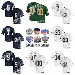 كلية كرة القدم الأمريكية ارتداء NCAA College Notre Dame Fighting Irish 5 Everett Golson Jersey Football University 7 Will Fuller v 3 Michael Floyd 33 Josh Adams 14 Desh