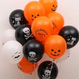 Altri rifornimenti del partito di evento 10pcs 12inch Skull Bat Pumpkin Halloween Decor Balloon Gonfiabile Air Ball Halloween bambini Birthday Party Decor Palloncini in lattice 220829