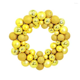 Dekorativa blommor 55st Wreath Beautiful Hanging Shatterproof Garland Ornament Decor f￶r v￤ggf￶nster