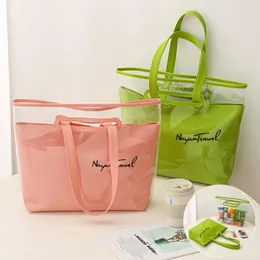 Evening Bags 2 In 1 Clear Multifunc Travel Bag Waterproof PVC Washbag Makeup Swiming