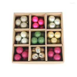 Decoração de festa 99pcs/set Christmas Indoor Outdoor Ball Set Férias de aniversário material de casamento