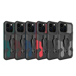 Heavy Duty Multifunction Phone Cases For iPhone 14 13 12 11 Pro Max XR XS X 8 7 6 Plus Shockproof Belt Clip Cover D1