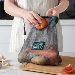 Aufbewahrungsboxen tragbare Gemüse-Obstbeutel Multifunktionaler Küchentasche mit kreistem Handscharn