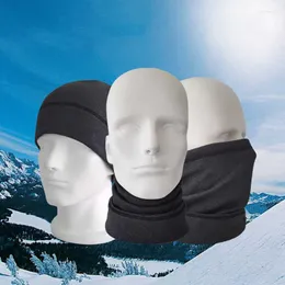 Baskar stickad vinterring halsduk solid kvinnor nacke täcker mjuk tjock päls unisex utomhus snood halsdukar justerbar varmare ansiktsslag