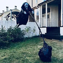 Outros suprimentos de festa de evento Halloween grito Ghostface Garden Grim Reaper Ghostface Scarecrow Yard Scare Ghost Scarecrow Outdoor Halloween Party Decoration 22082