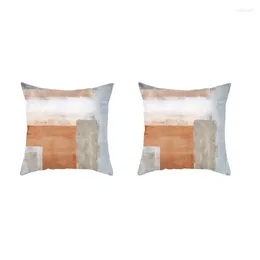 Caso de travesseiro Prático Sofá Cover abstrato Peach Skin Watercolor Print Cushion 18