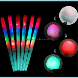 Party Favor 2021 NOWOŚĆ 28X1.75 CM COLORF LED LIGHT LIGHT STITH BLAG CATL CANDY Flashing Conce na wokalne imprezy Dr Dhcrw