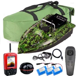 Fish Finder 500M Wireless RC Fishing Bait Boat Set Gancio/Bait Post 2 Motori Controllo a mano singola e Fishfinder GPS per Anglesport