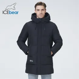 Mens Down Parkas inverno roupas masculinas engrossar jaqueta quente com capuz casaco de comprimento médio moda algodão MWD21807I 220829