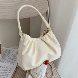 Bolsos de noche Diseñador de la marca Bolso de hombro de cuero de PU para mujer Bolso simple retro Bolso pequeño Hobos Crossbody