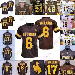 American College Football Football College American College Wear Wyoming Futebol Jersey NCAA College Solomon Byrd Sean Chambers Tyler Vander Waal Titus Swen Ismail J