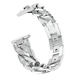 Rostfritt stål Watchband 22mm Snabbutgivningsband för Huawei Watch GT 2 46mm Samsung Gear S3 Frontier Watch Belt Smartwatch Strap