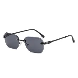 Neue Trend-Sonnenbrille mit Diamantrand, Damen-Metallfußdraht, Diamantrand-Sonnenbrille, grenzüberschreitende Herren- und Damenbrille, DF 437