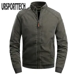 Herrenjacken URSPORTTECH Jacke Männer Herbst Winter Armee Militär Jacken Herren Mäntel Casual Oberbekleidung Kleidung Parka männliche Jacke Windjacke 220829