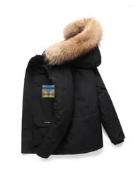 Женские траншеи Coats Зимнее пальто высококачественные мужчины и женщины парут хлопковые куртки 2022 мода черный короткий жареный густой теплый груз