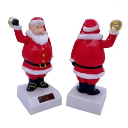 Interiördekorationer Solar Juldans Santa Claus Snowman Toys Dashboard Decoration Bobble Dancer biltillbehör