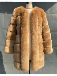 Kobiet Zadorin Winter Nowe długie kurtki owłosione kobiety grube ciepłe puszyste sztuczne futra płaszcza przyczynowa przyjęcie strejowe l220829