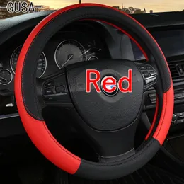 Steering Wheel Covers Sale O SHI CAR Cover Stitching Style /Universal Leather Auto Steering-wheel Collar Factory Direct