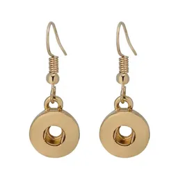 Charm Noosa Sier Gold Hook Earring Metal Drop Earrings Snap Ear Jewelry Fit 12Mm Buttons Simple Women Delivery 2021 Lulubaby Dhkvj