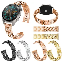20 mm 22 mm Smart Straps Brefband Bransoletka Bransoletka ze stali nierdzewnej metalowa pasek zegarków dla uniwersalnego Smartwatch Samsung Garmin Huawei