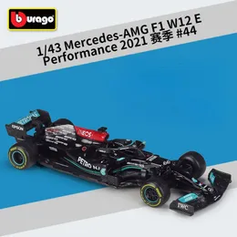 Elektrikli RC Araba Bburago 1 43 Mercedes AMG W12 44 Lewis Hamilton 77 Valtteri Bottas Formula Bir Simülasyon Alaşım Süper Oyuncak Modeli 220829