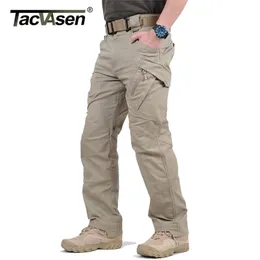 Tacvasen ix9 City calças táticas masculas multi bolsos de carga combate algodão piquente de algodão swat exército de calça casual Hike 220719