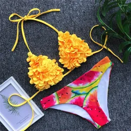 Bikinis Set 2022 Sexy Est Damen Bikini Fester Badeanzug Zweiteiliger gefüllter BH Bademode Beachwear Badeanzug