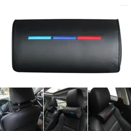 Seat Cushions Car Headrest Neck Pillow Support Leather Auto Rest Cushion Mini Cooper Interior Accessories