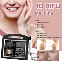 Equipamento de beleza multifuncional HIFU 4D Alta intensidade focada na remo￧￣o de rugas de rugas de face lift Skin M￡quina de tratamento para uso comercial