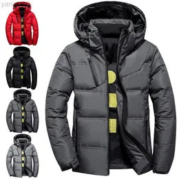 Erkek Ceketler Kış Parka Termal Kapşonlu Kalın Sıcak Erkek Kıyafet Yelek Homme M-4XL L220830