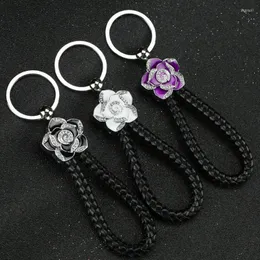 Украшения интерьера 1pcs автомобиль Keyring Color Colarechain блеск сумочка подвеска Lanyard для Keys Gadget Accessories Женщина оптом