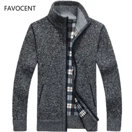 Men's Sweaters Autumn Winter Men's Sweater Coat Faux Fur Wool Sweater Jackets Men Zipper Knitted Thick Coat Warm Casual Knitwear Cardigan 220830