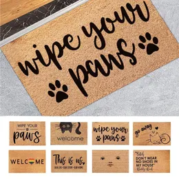 Carpets Coir Welcome Mats For Front Door Funny Outside Entrance Doormat Rug Kitchen Carpet Decorative Colorful Home Decor #P3