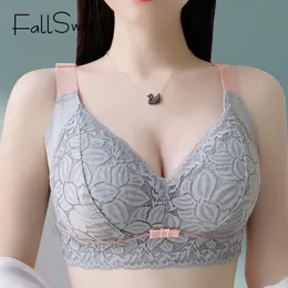 Bras FallSweet Lace Bra Plus Size Sexy Bralette For Women Push Up thin Underwear Wireless Lingerie Seamless Female Brassiere 220902