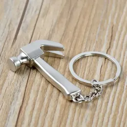 Mini Metal Keychain Party Favor Personality Claw Hammer Pendant Model Claw Hammer Key Chain Ring