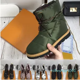 2022 Boots Women Soft Down Shoe Shole Shole Shole Nylon Nylon Boots Winter Boots ذات الجودة الجيدة حجمًا كبيرًا 5 ألوان Ifashion0612