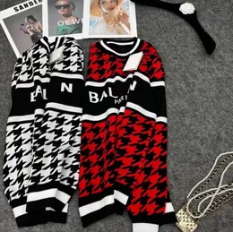 autumn/winter knitted sweater SSS top design high-end fashion women's letters temperament youth casual round neck pullover