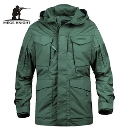 Mens Jackets Mege 브랜드 M65 군용 위장 남성 의류 미 육군 전술 남성 Windbreaker Hoodie Field Jacket Outwear Casaco Masculino 220830