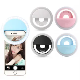 LED Ring Selfie Light Novelty Lighting USB Rechargeable rings selfies Fill Light Supplementary Lightings Camera Photography AAA Battery Smart Mobile Phones