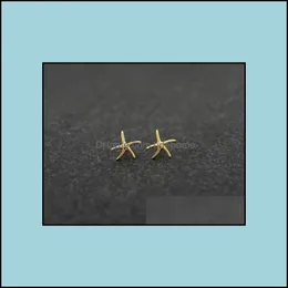 Stud Stud Earrings Jewelry Fashion Starfish Zinc Alloy Sier Plated Earring Marine Biological For Women Wholesale Drop Delivery 2021 Tc Otiqo