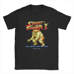 Camisetas masculinas Blanka Street Fighter Ii Game Fan Roupas Masculinas Camisa de Lazer Manga Curta Camiseta Engraçada Para Homens Algodão Presente Idéia Tops
