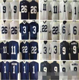 American College Football Wear Penn State Nittany Lions #26 Saquon Barkley 2 Marcus Allen 88 Mike Gesicki #9 Na Navy Blue White Stitched NCAA College Jerseys