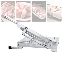 Stainless Steel Kitchen Double Blade Bone Cutting Machine Carrot Lotus Root Slicer