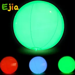 Do zajęć imprezowych duże śmieszne nadmuchiwane piłka plażowa PVC RGB LED LED Balon rzucający zygote piłkę