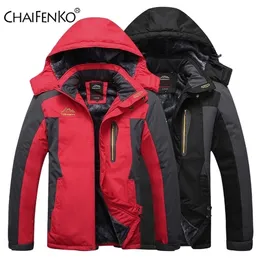 Mens Jackets Winter Fleece Warm Thick Parkas Jacket Coat High Quality Outdoor Outwear Waterproof Hooded Casual L9XL 220829