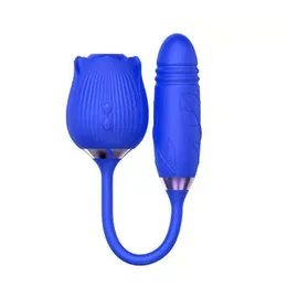 Massaggio Rose Sucking Vibratore 10 Velocità Vibrante Clit Sucker Capezzolo Pompino Stimolazione Clitoride Masturbazione femminile Giocattoli sessuali per donne