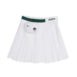 Golf Shorts Skirts Women's Elastic Waist Pleated Skirt Summer Outdoor Sports Skorts Fashion Casual Skirt