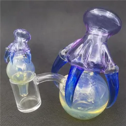 Bong d'acqua in vetro Bong Narghilè Dragon Claw Orb 10mm Dewar Giunto femmina Blue Bubbler Pipe Dab Rig Oil Beaker Craftbong 4,3 pollici Banger per accessori per fumatori