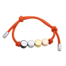 Charme da moda 6 cores Bulgima de manguito ajustável Homens de aço de titânio e pulseira com fio para amantes Jóias de moda casual Designer de pulseiras elegantes em estoque